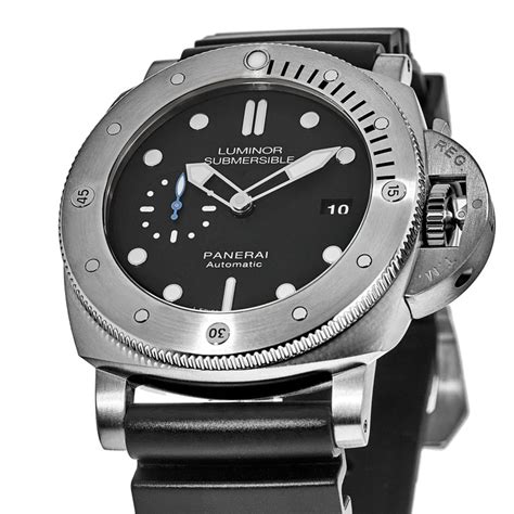 panerai submersible black dial.